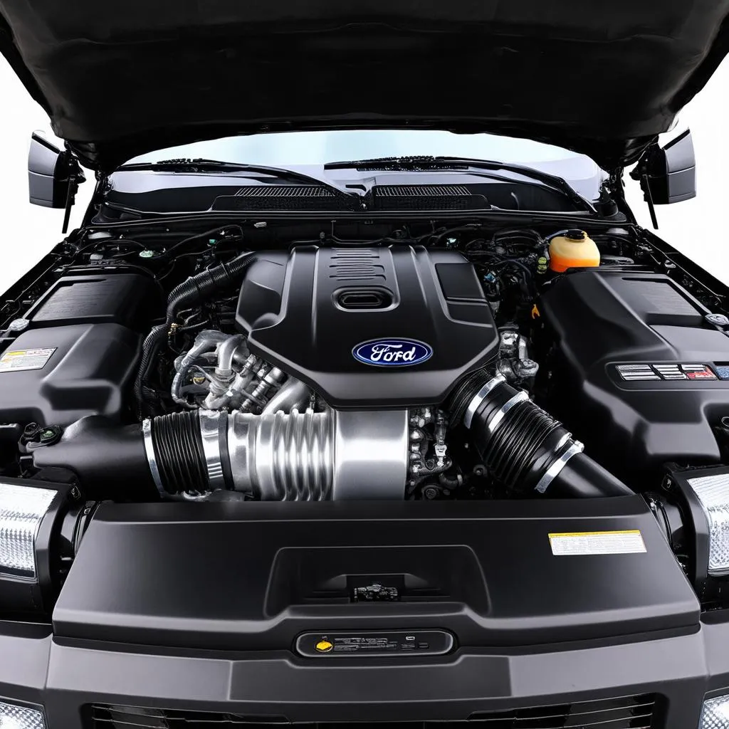 Engine of a Ford F550