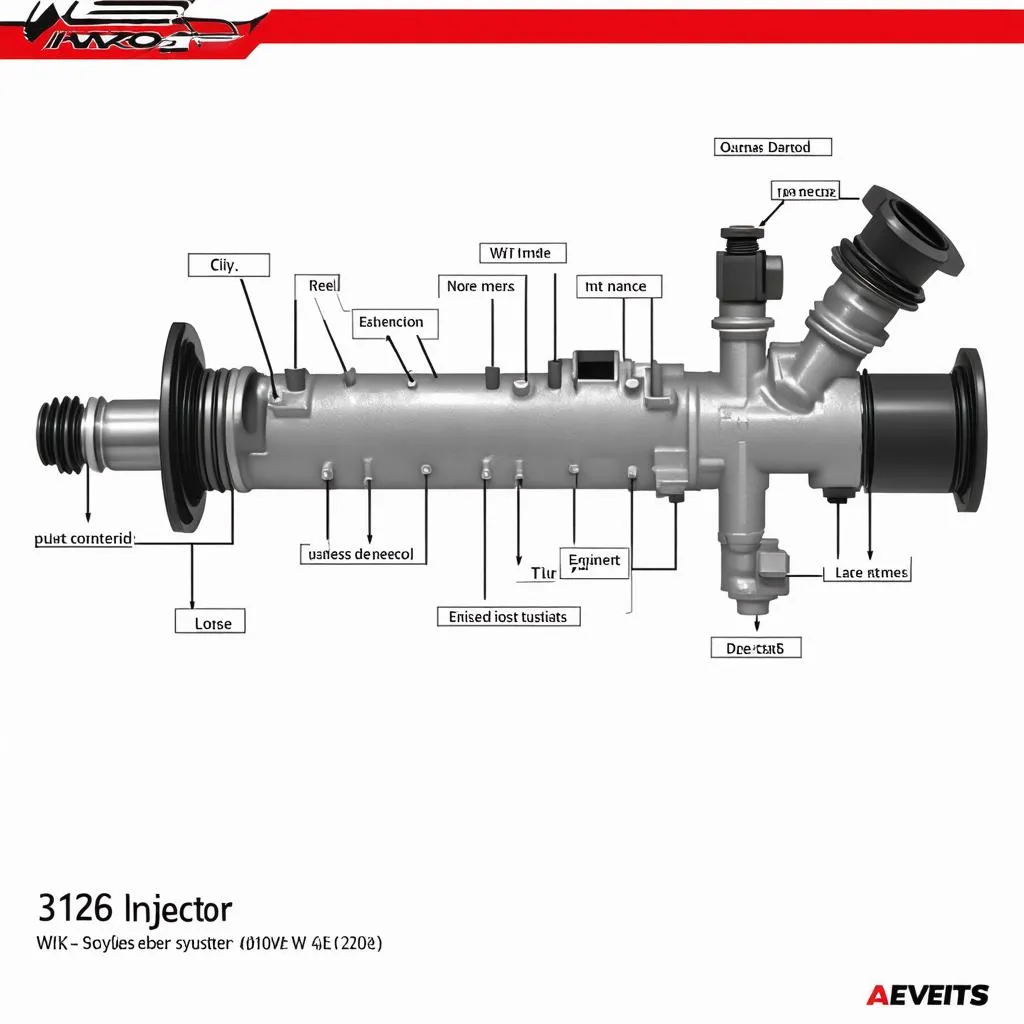 Schéma d'un Injecteur 3126