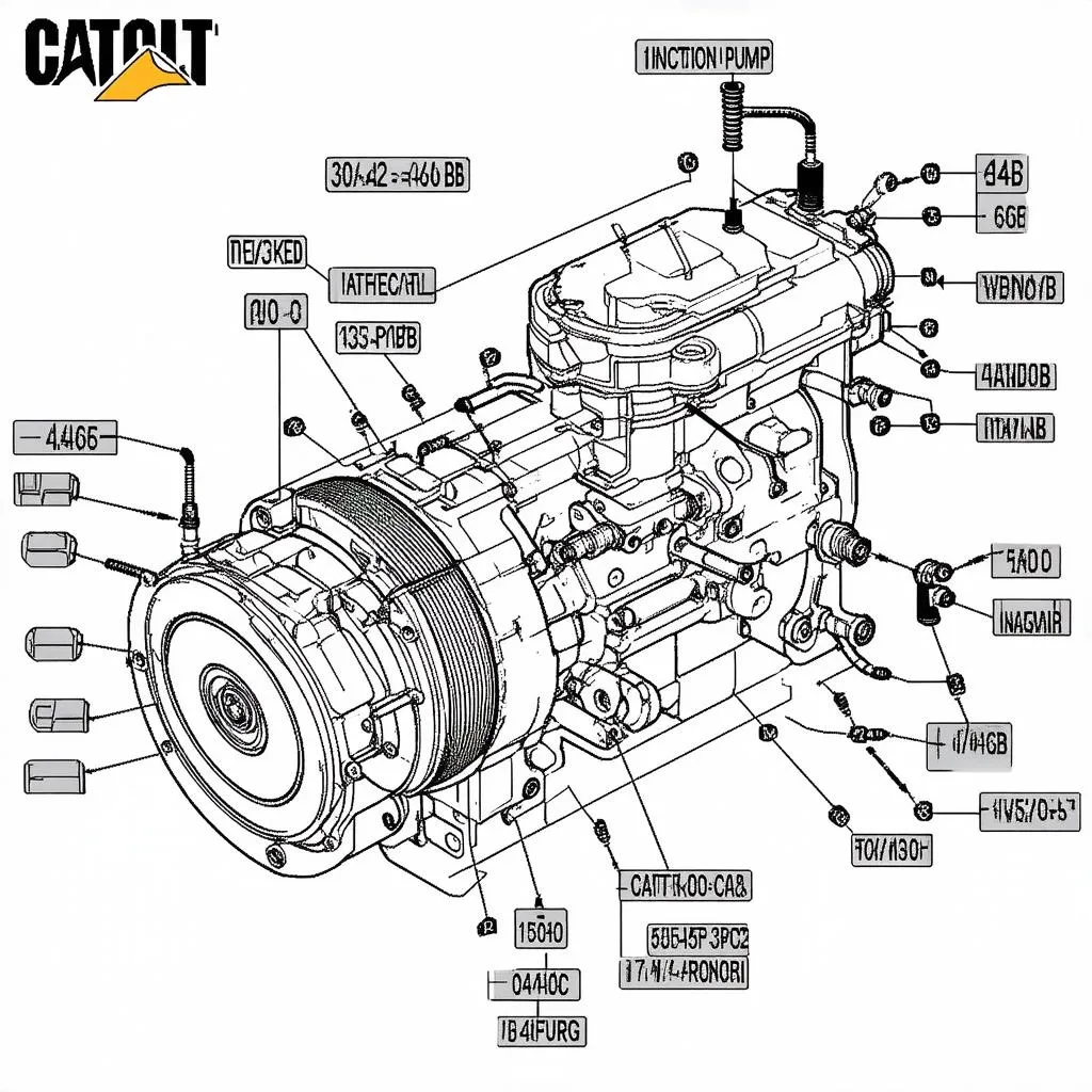 Décryptage de la Pompe d’Injection 3406B: Vue Éclatée et Secrets Révélés