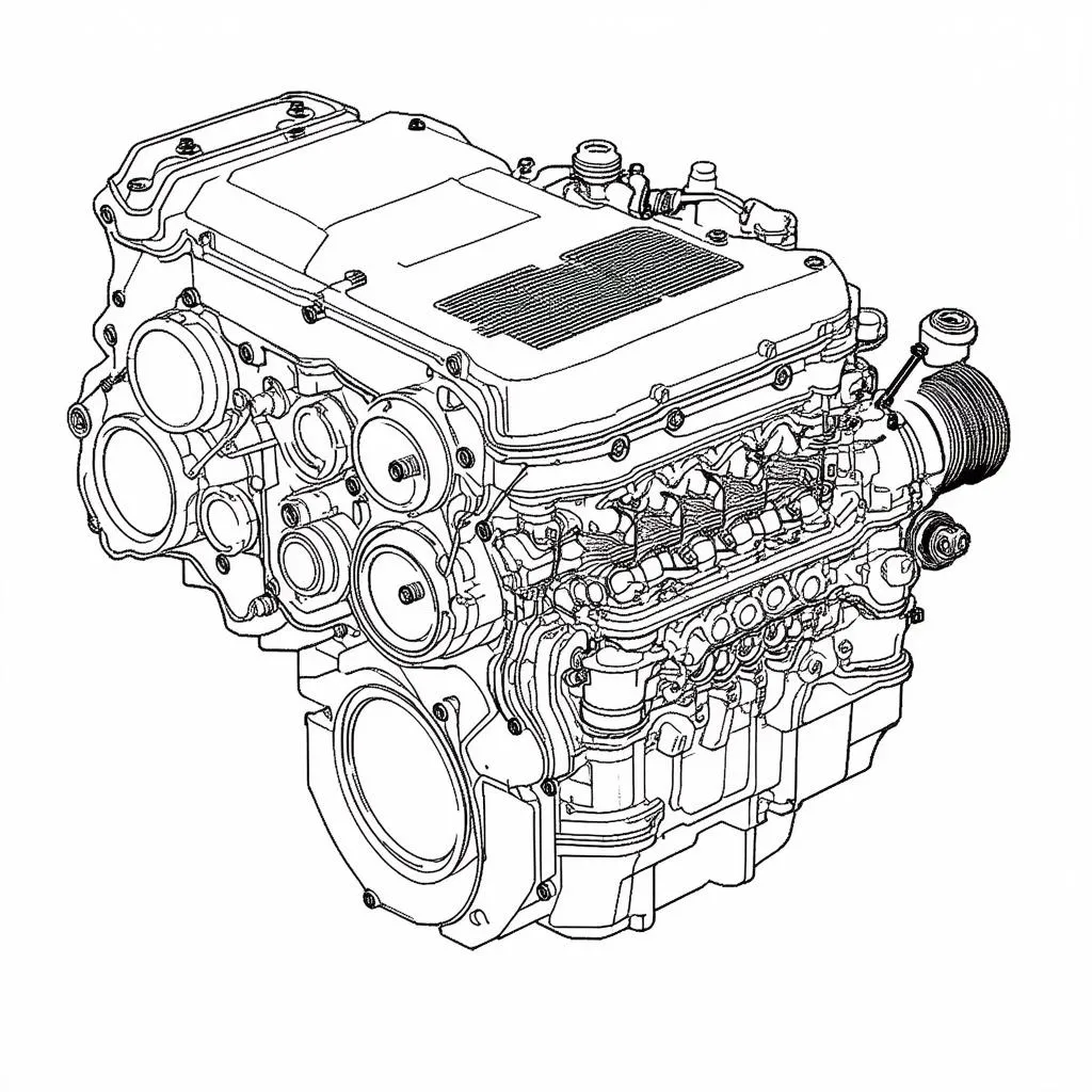 CAT 3406B engine components