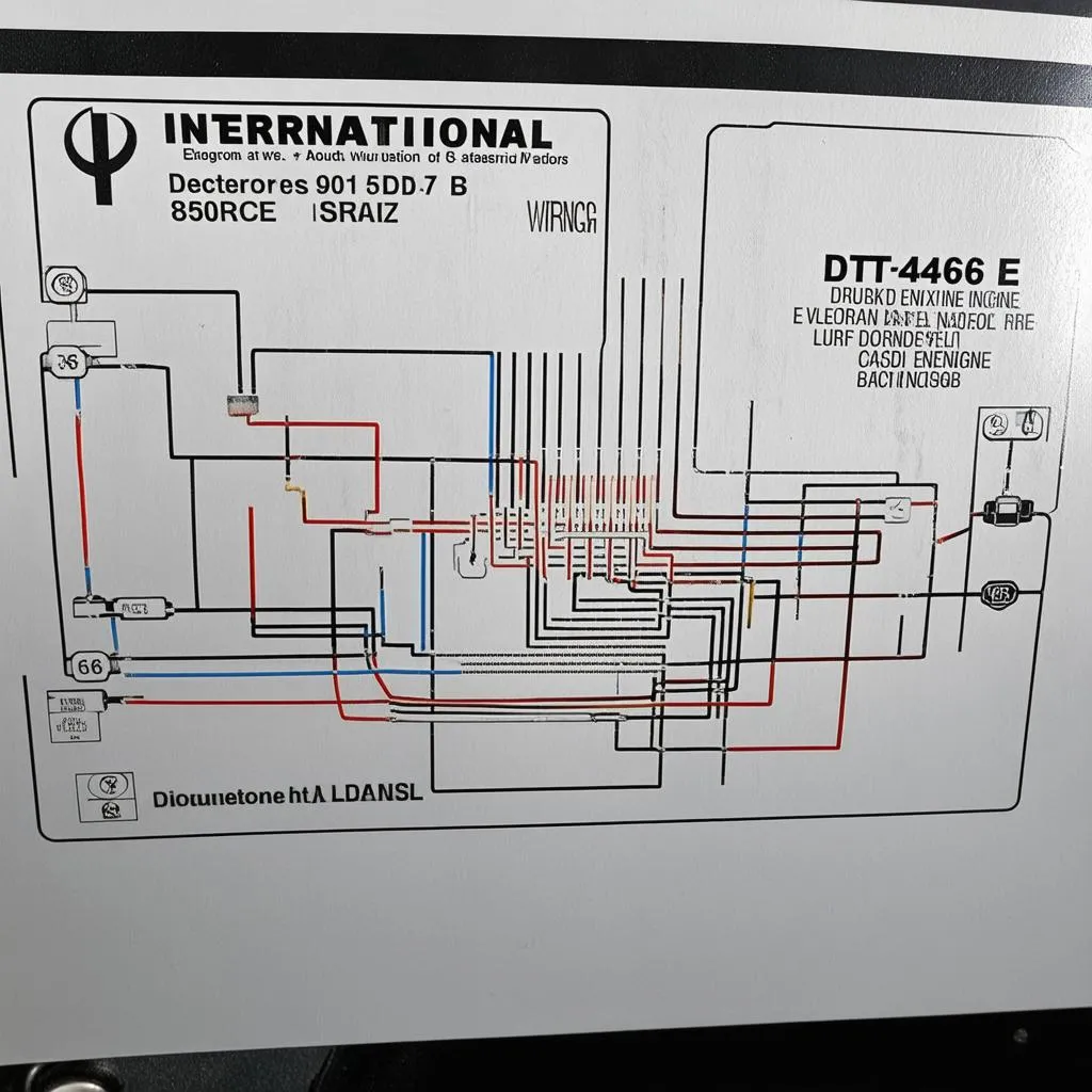 International DT466E engine wiring diagram