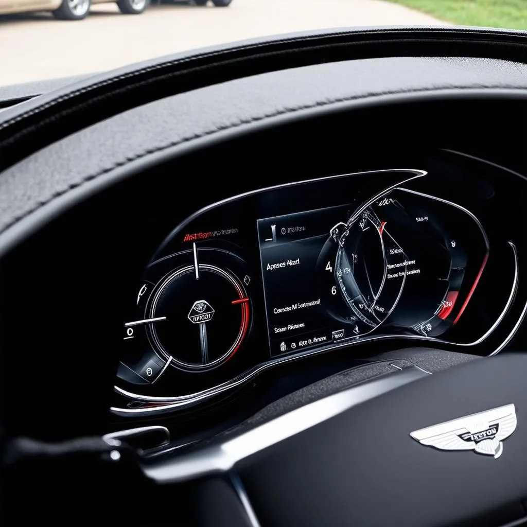 Aston Martin Vantage Dashboard