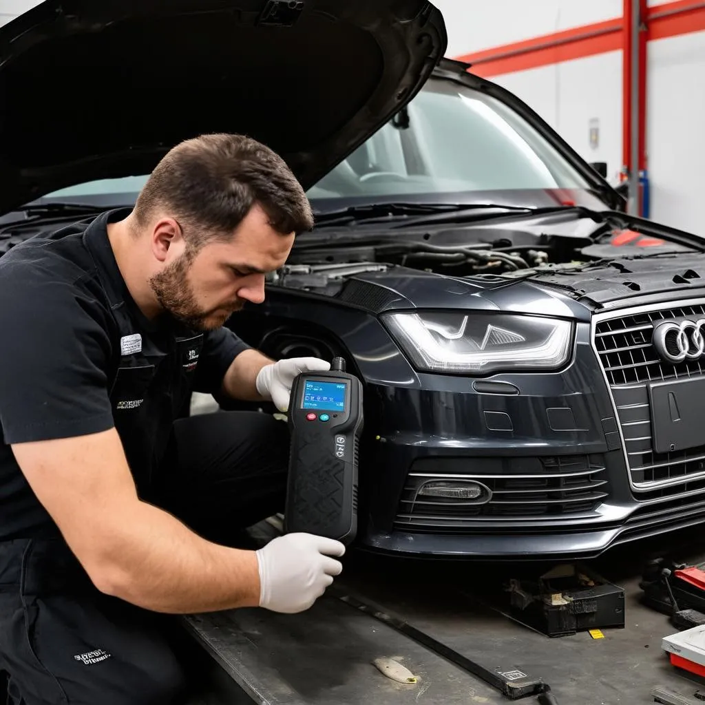 Audi A4 car mechanic