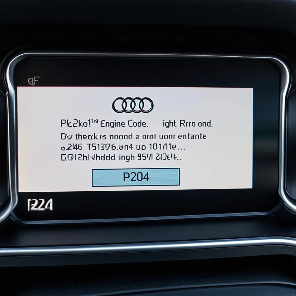 Audi P2404 Error