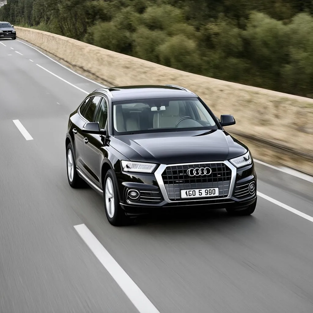 Audi Q5 with adaptive cruise control activated