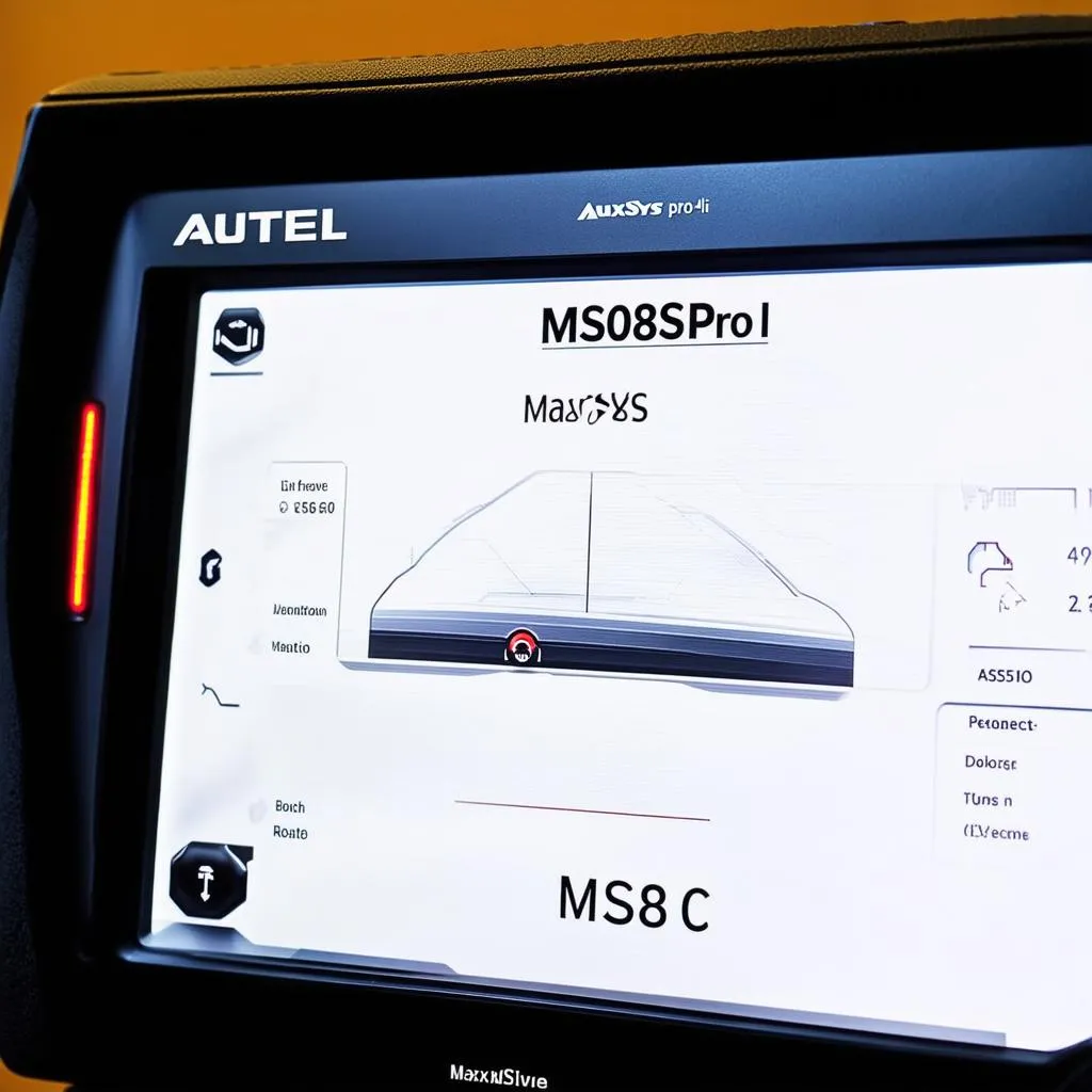 Autel MaxiSys MS908S Pro II screen