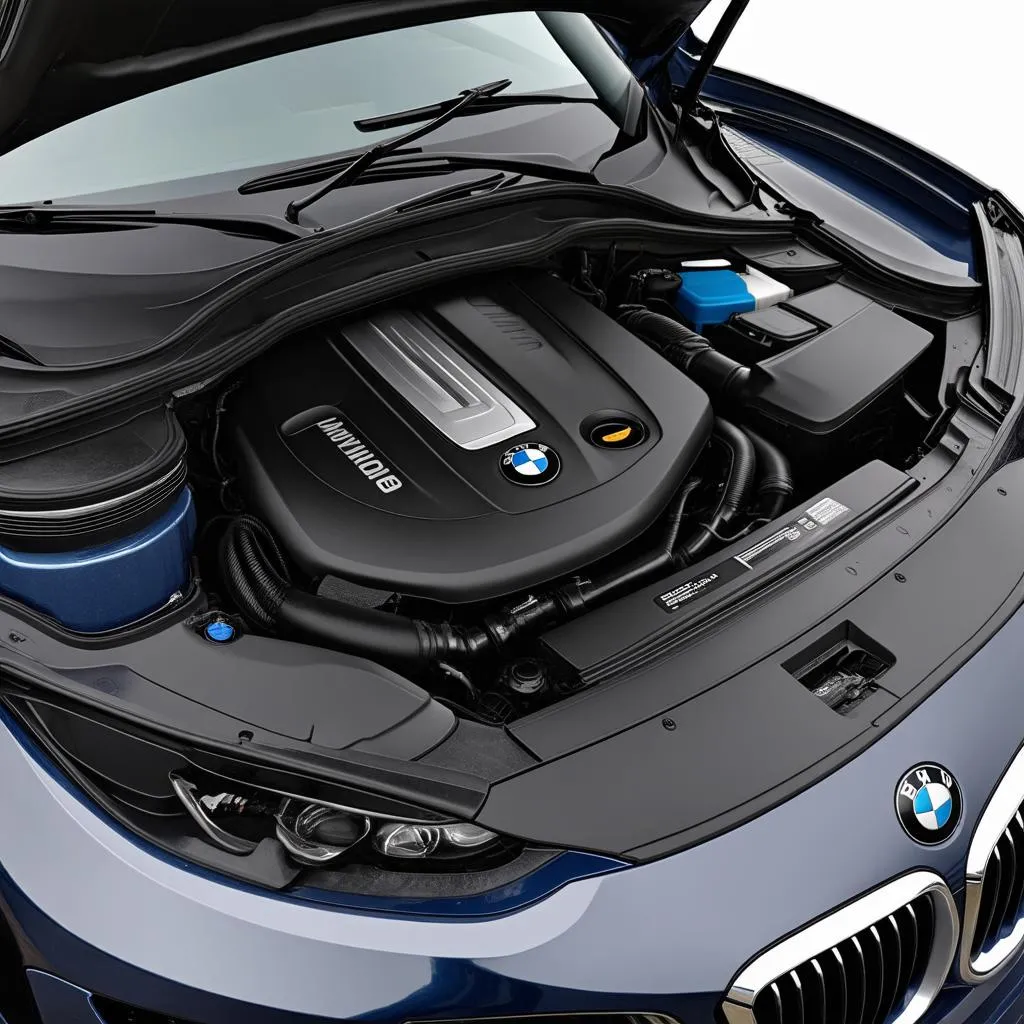 BMW E90 engine bay