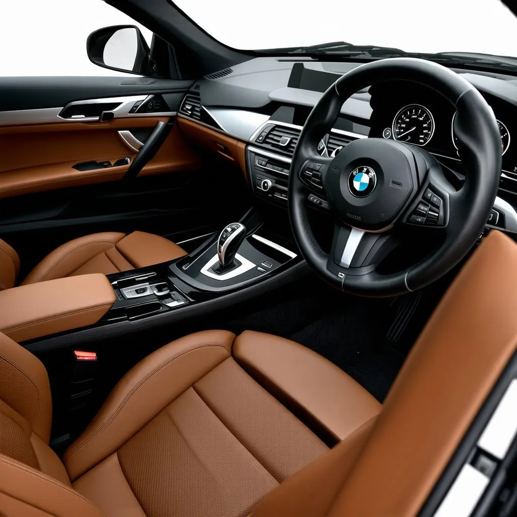 Intérieur d'une BMW F10 528i