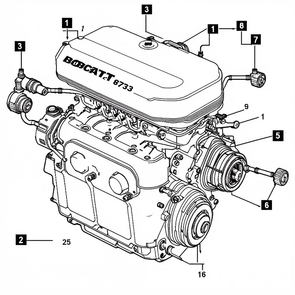 Déchiffrer le Schéma des Pièces Détachées du Bobcat 873: Un Guide Complet