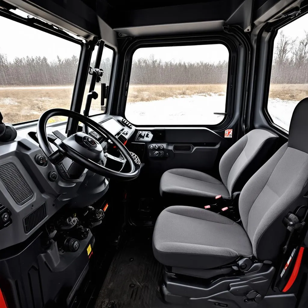 Bobcat T870 interior