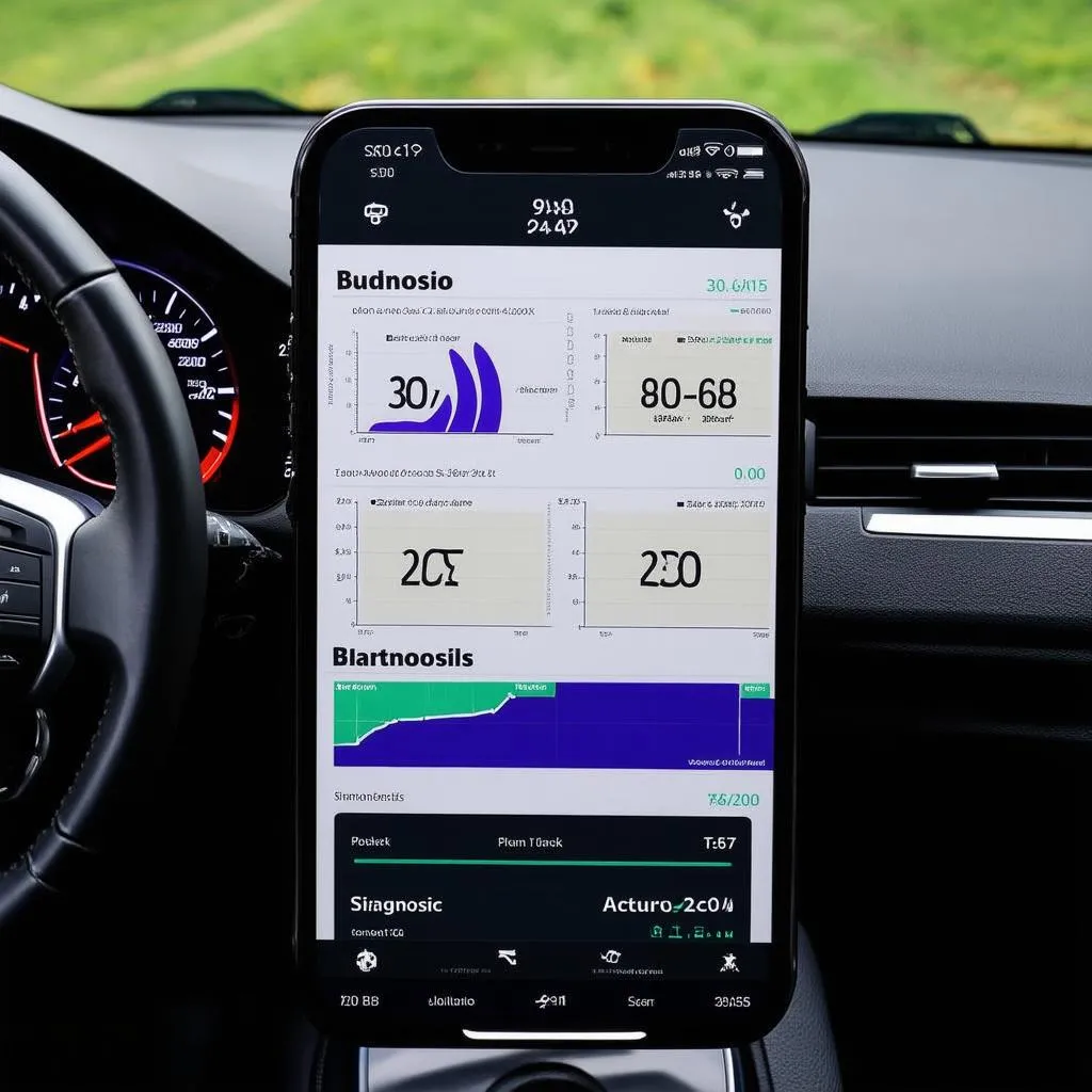 Car Diagnostic App on Smartphone