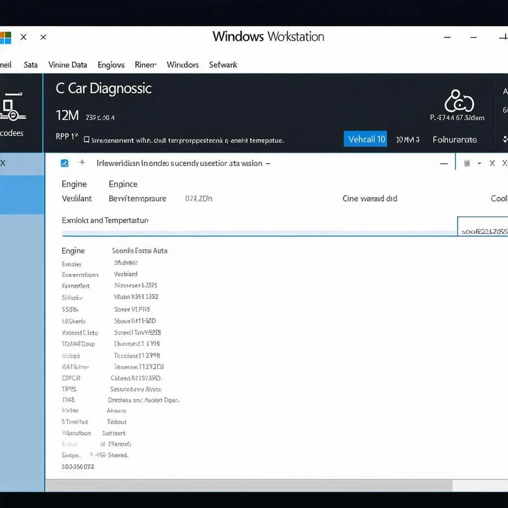 Car diagnostic software running on Windows 10 inside VMware