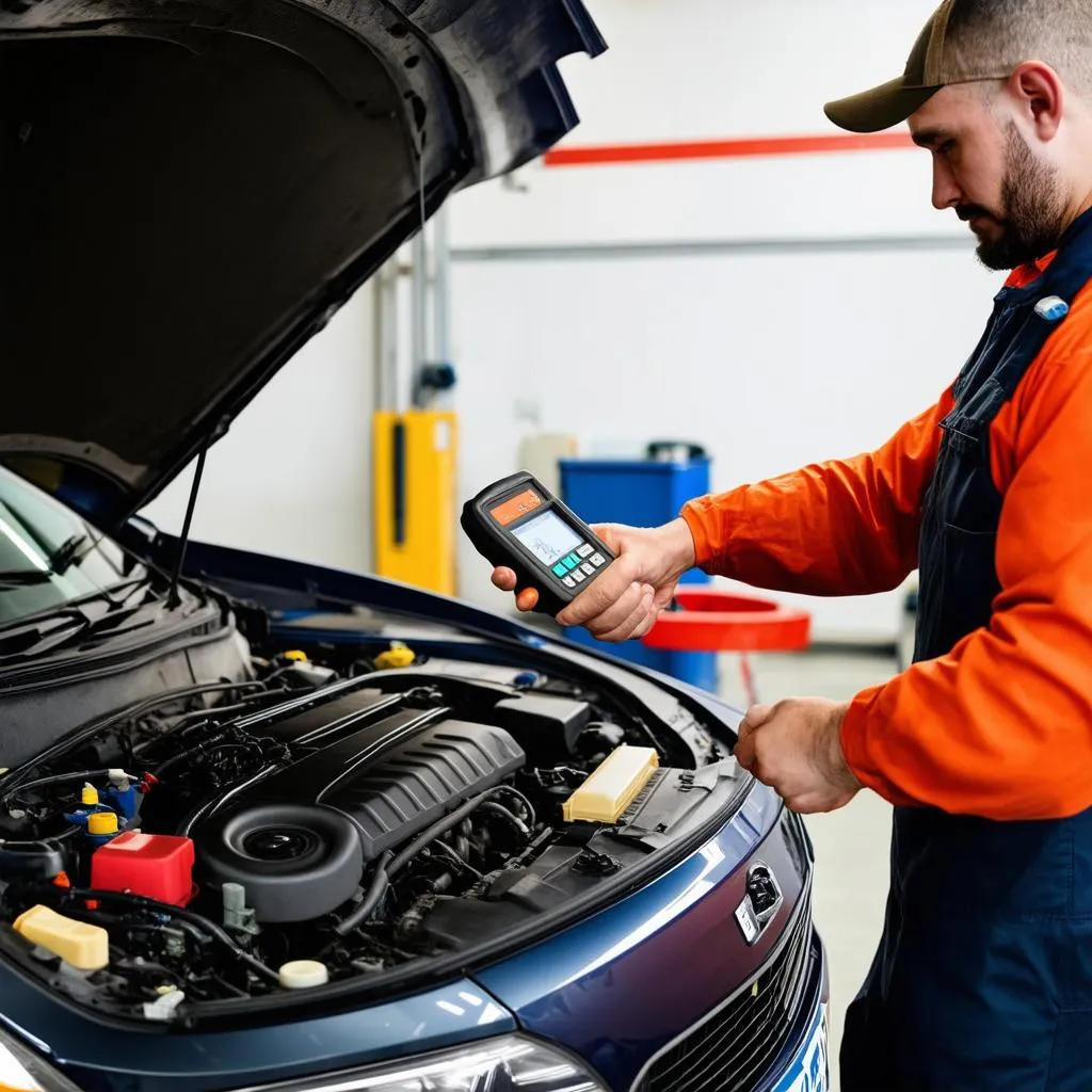 Diagnostic du moteur de voiture