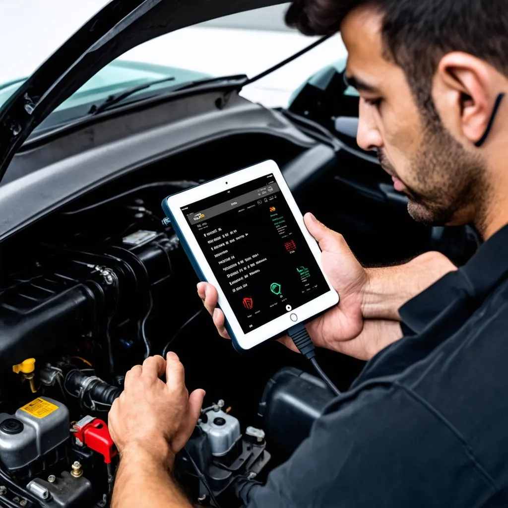 Diagnostic moteur de voiture