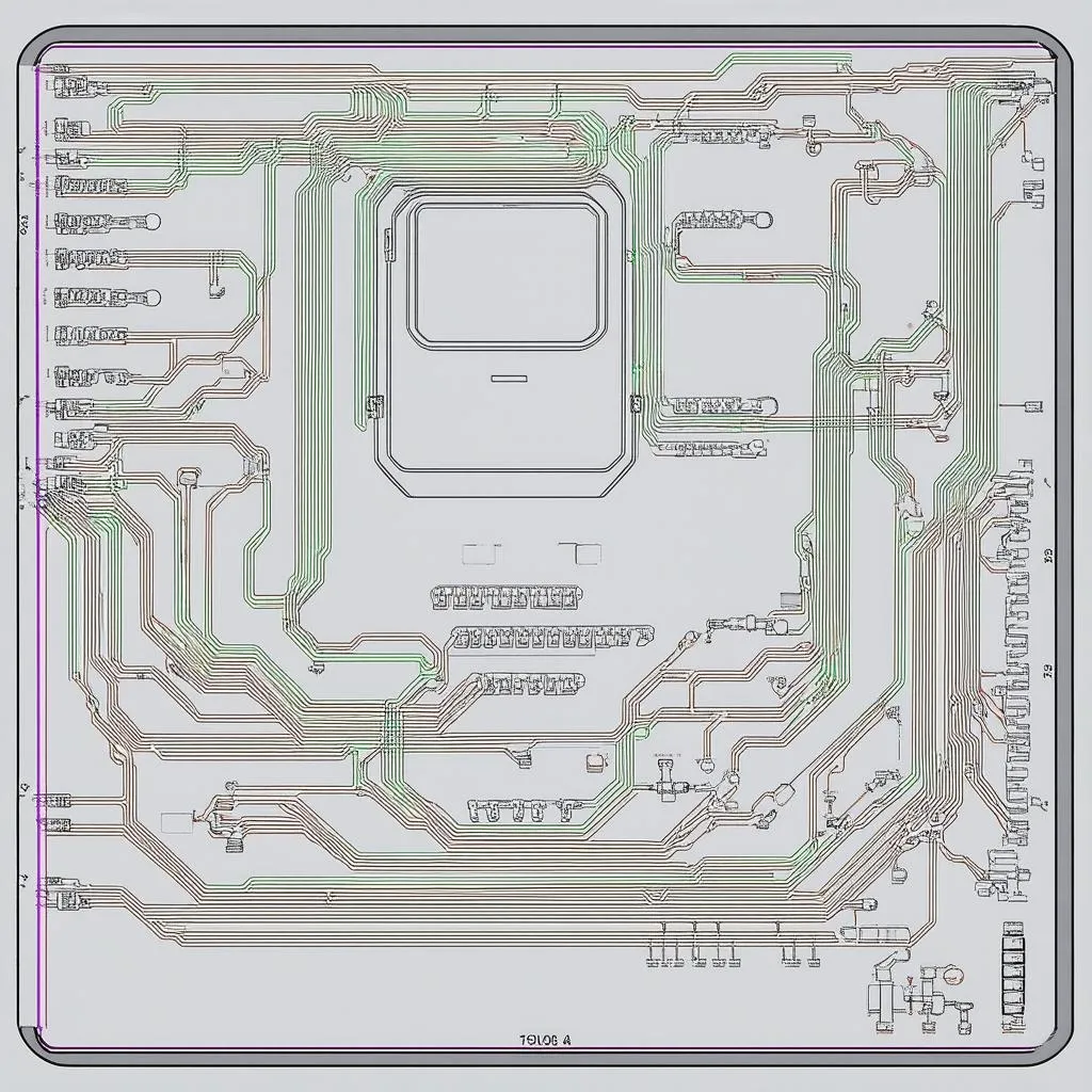 Circuit imprimé d'une clé de voiture