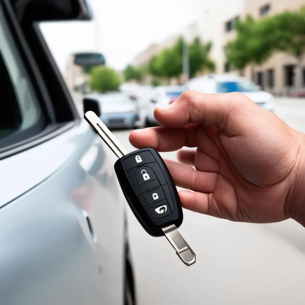 Car Key in Hand