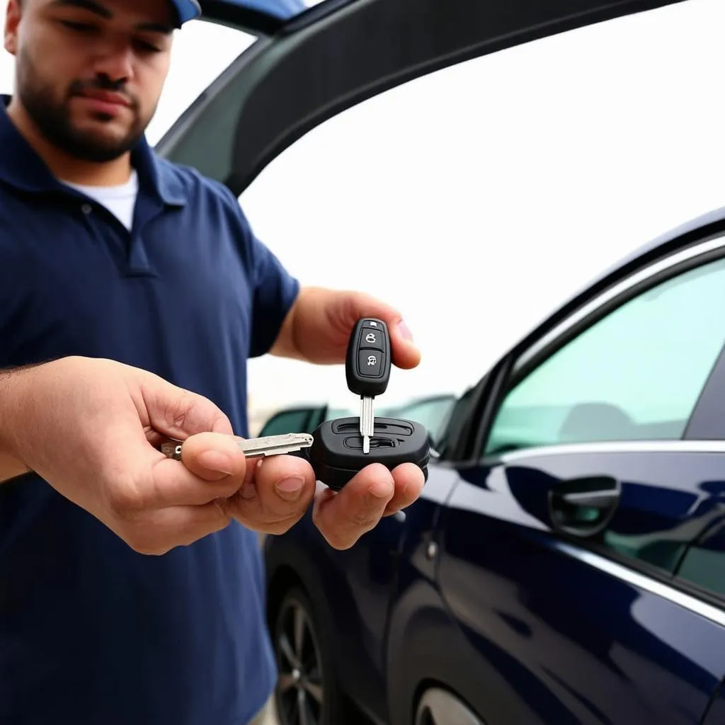 Remplacement de la clé de voiture