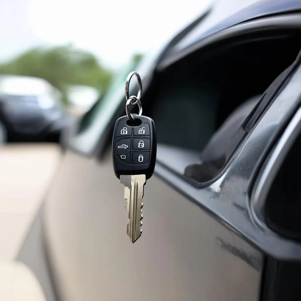 Clé de voiture coincée dans le contact