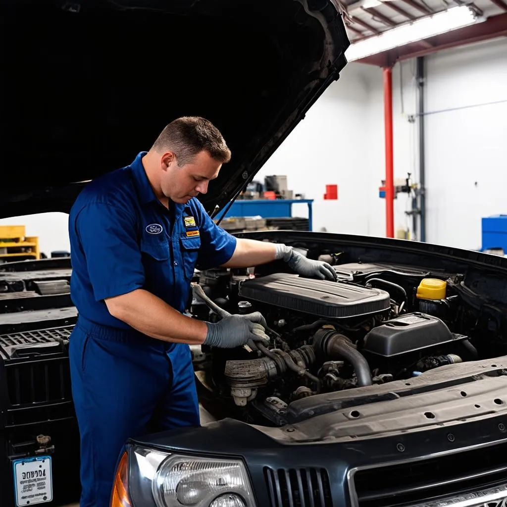 Ford Ranger car mechanic