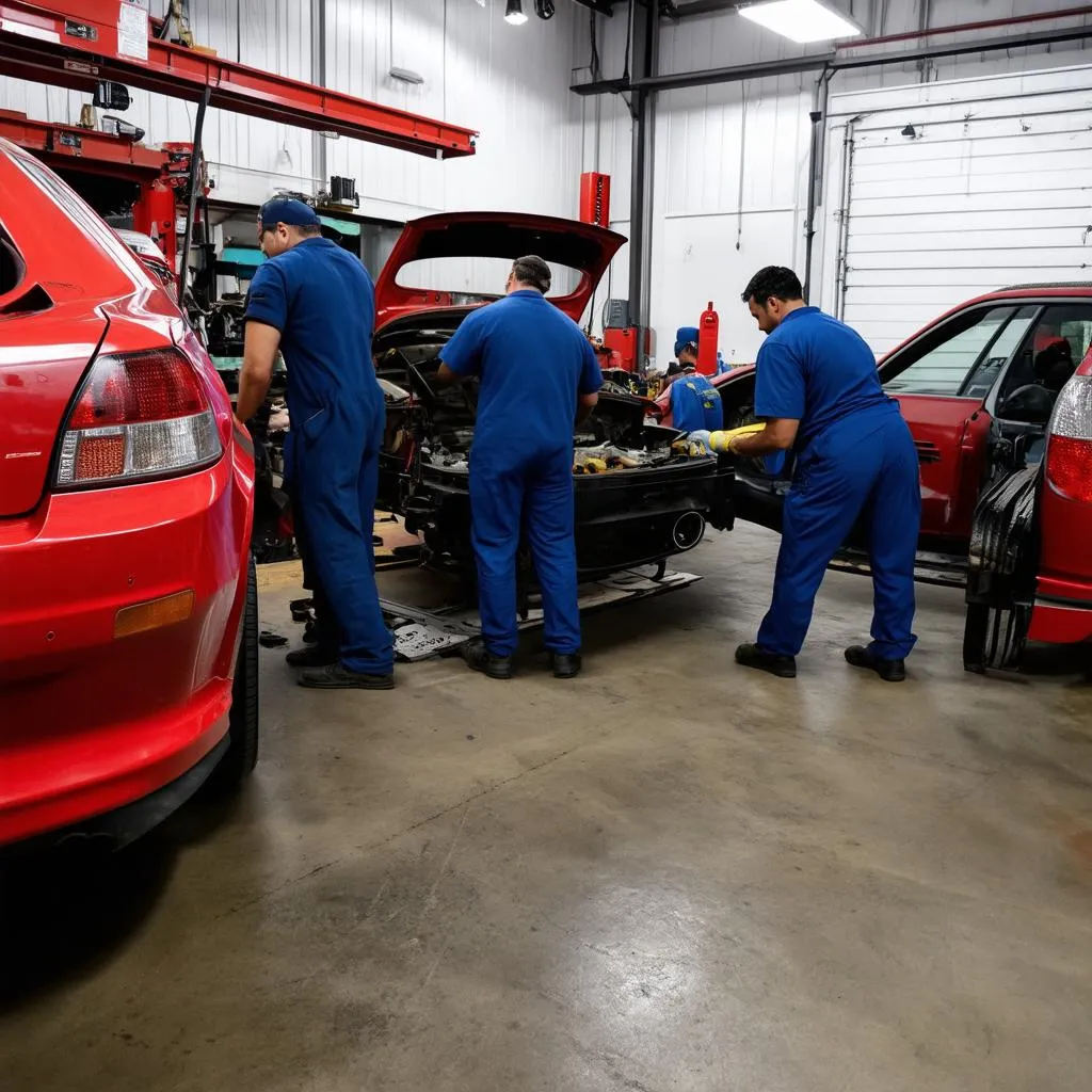 atelier de réparation automobile