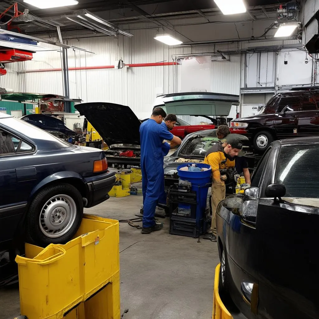 atelier de réparation automobile