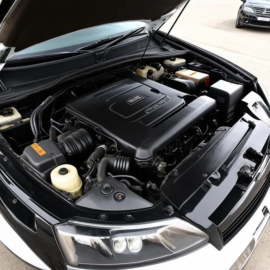 Compartiment moteur d'une Chevrolet Cruze