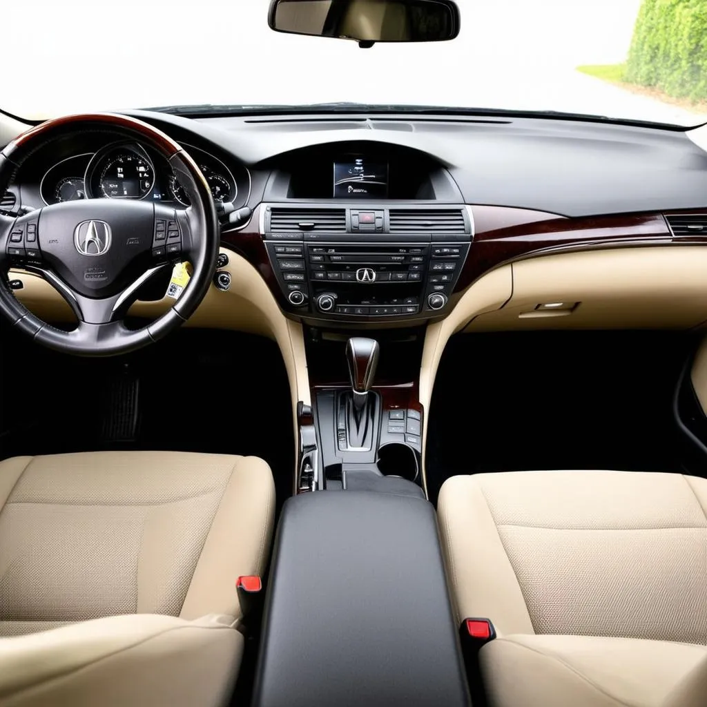 Clean Acura TL Interior