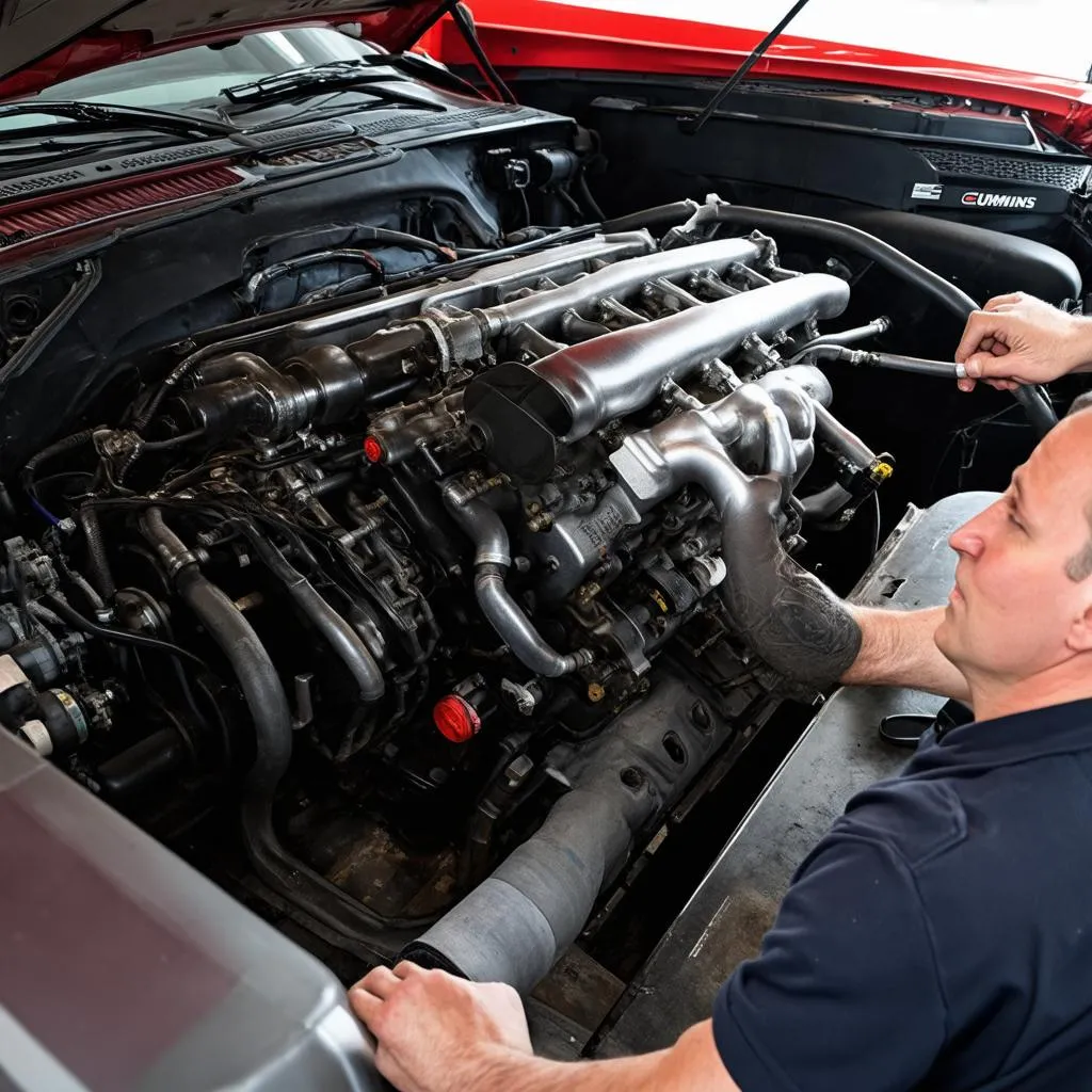 Cummins ISX Engine Bay