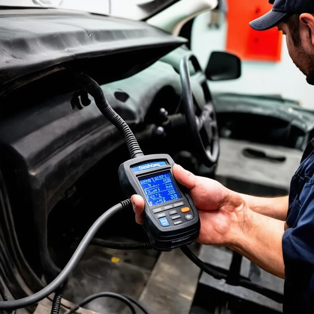 Atelier de réparation avec DashDaq OBD