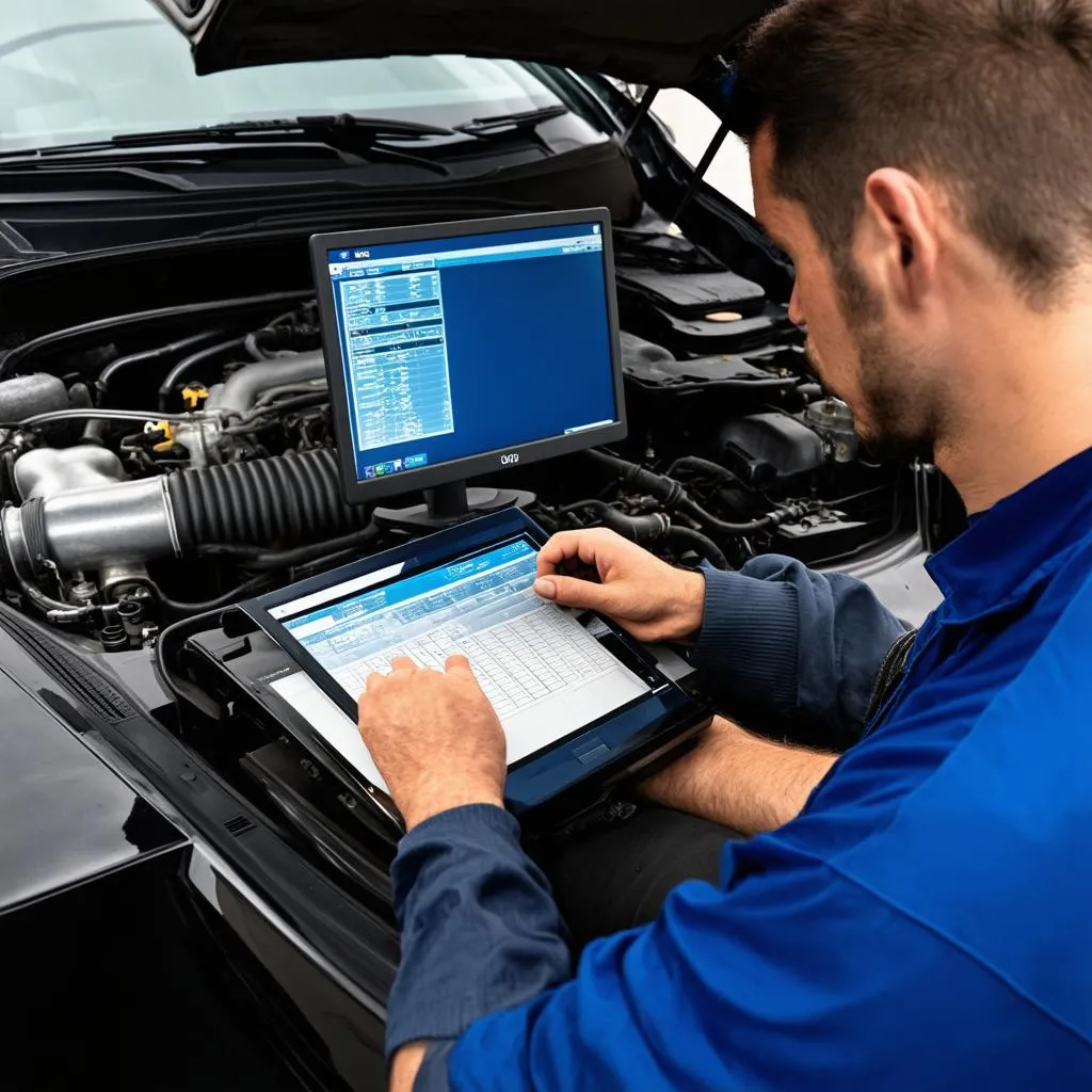 Diagnostic automobile avec un ordinateur