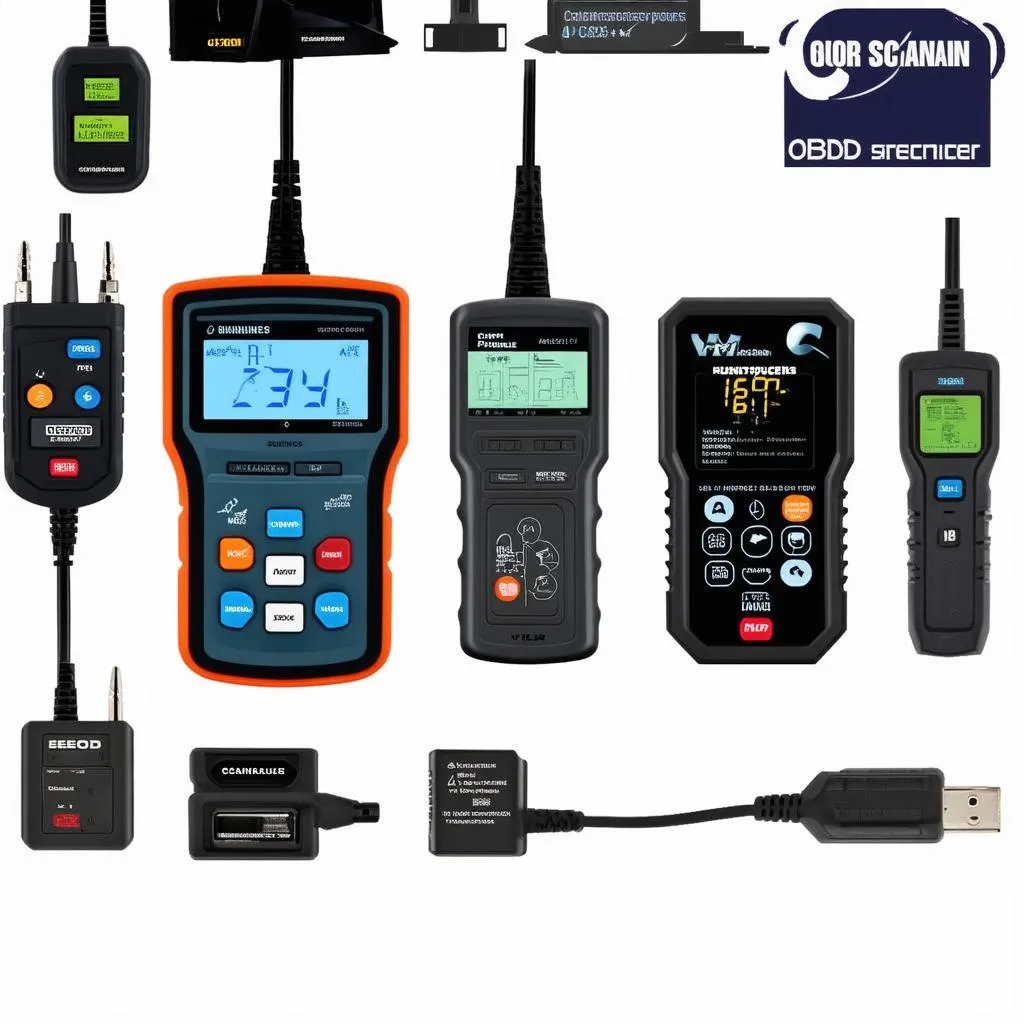 Various types of OBD scanners for car diagnostics