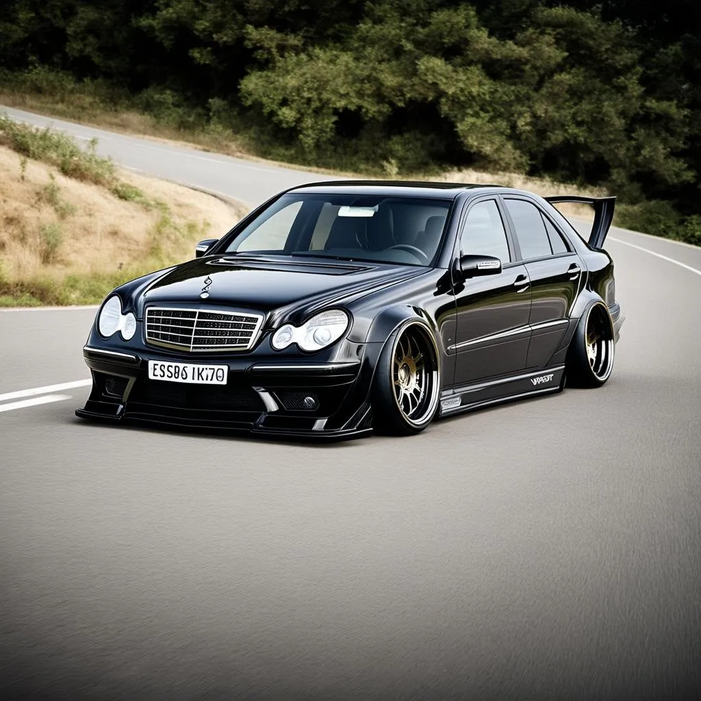 Mercedes-Benz E55 AMG modifiée