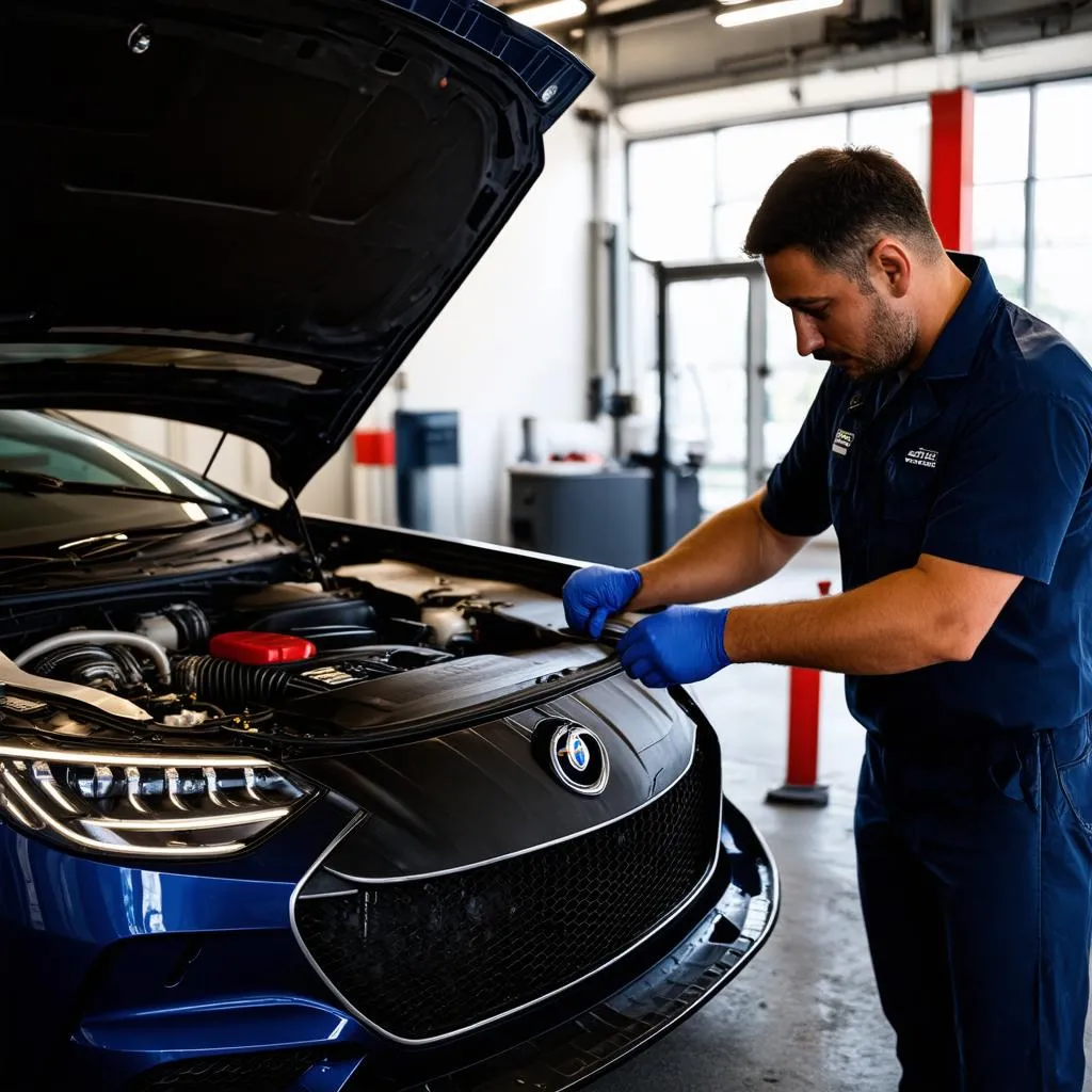 European car mechanic