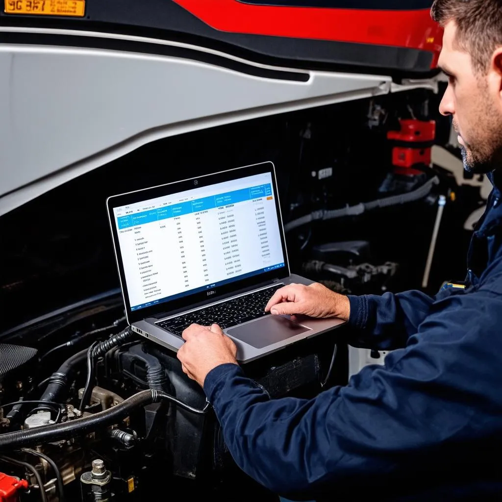 Diagnostic de camion européen