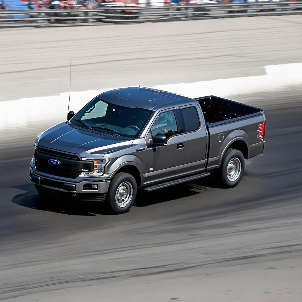 F150 on racetrack