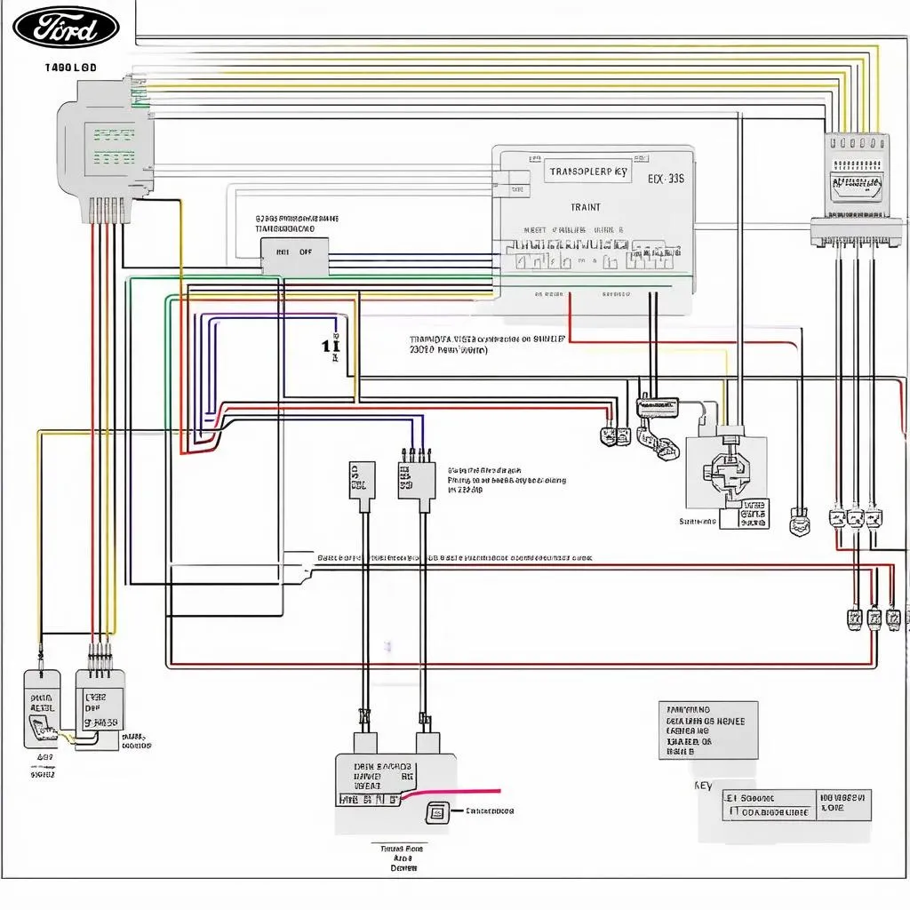 Schéma de contournement de la clé transpondeur Ford