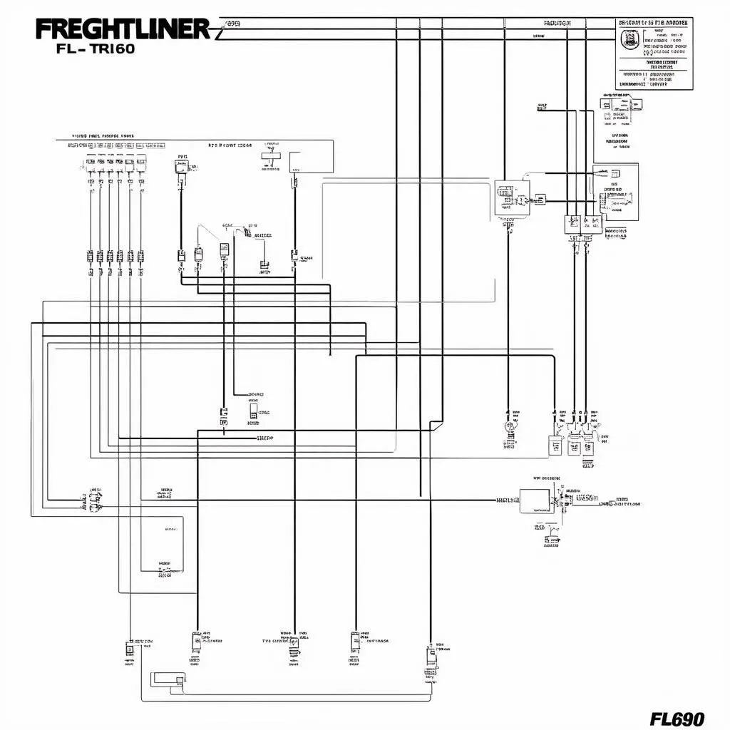 Diagramme de câblage Freightliner FL60