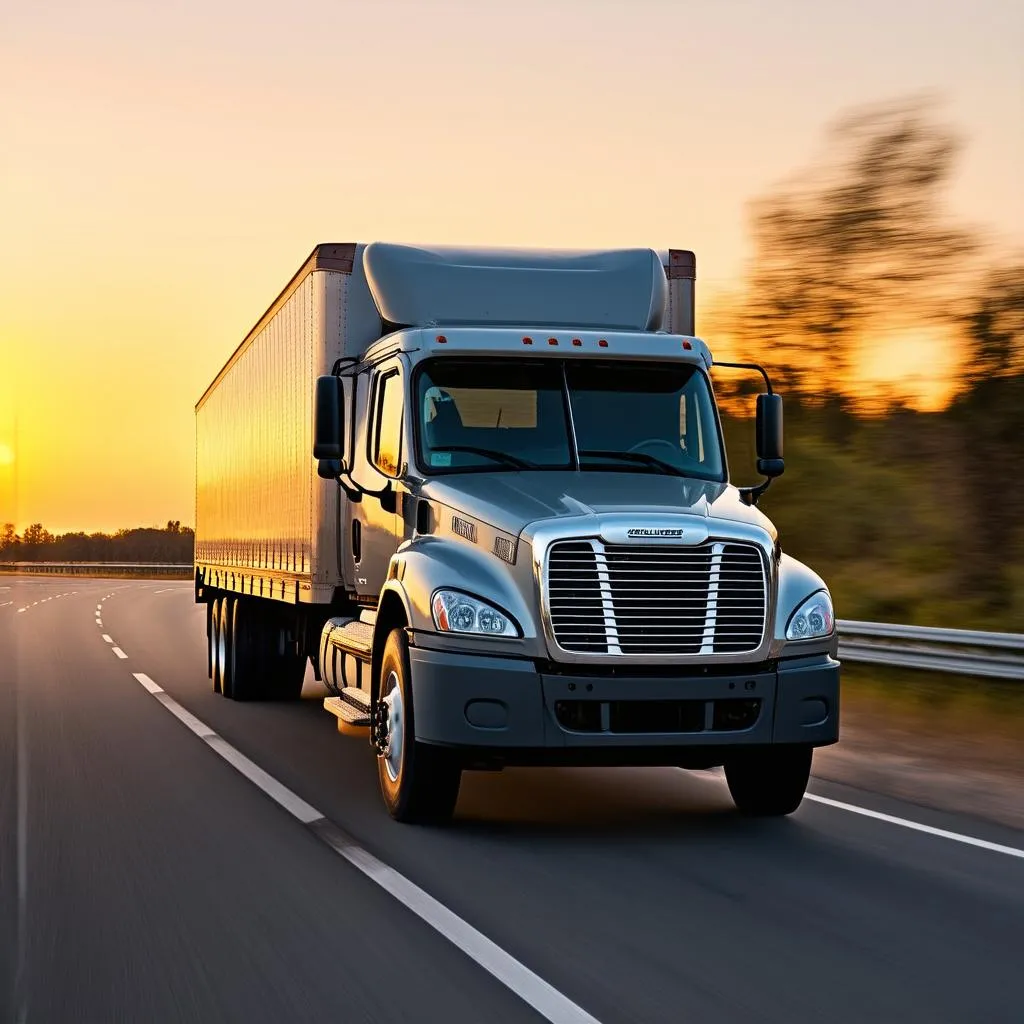 Freightliner M2 on the road