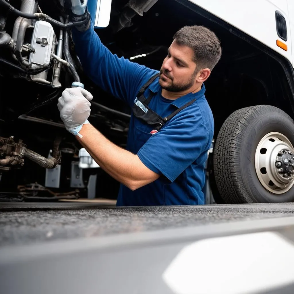 Entretien du camion Freightliner