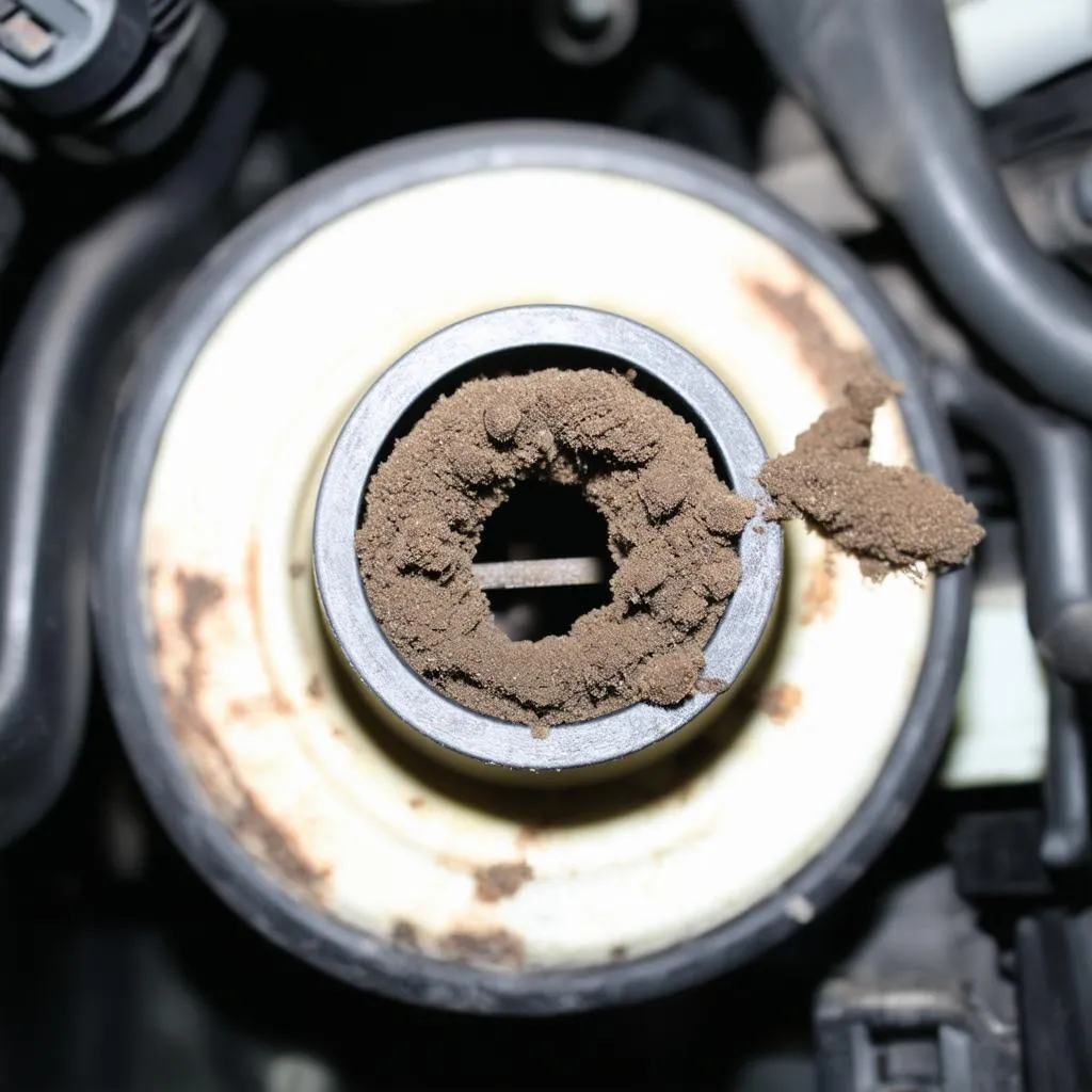 Filtre à carburant obstrué