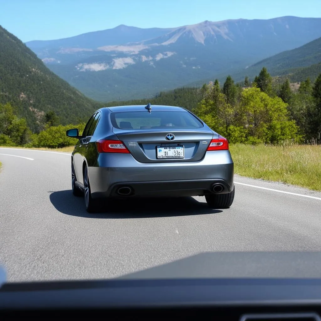 Voiture équipée d'un traceur GPS