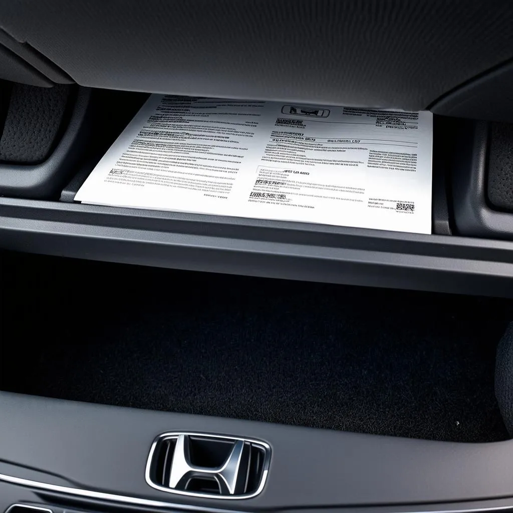 Honda CRV glove compartment