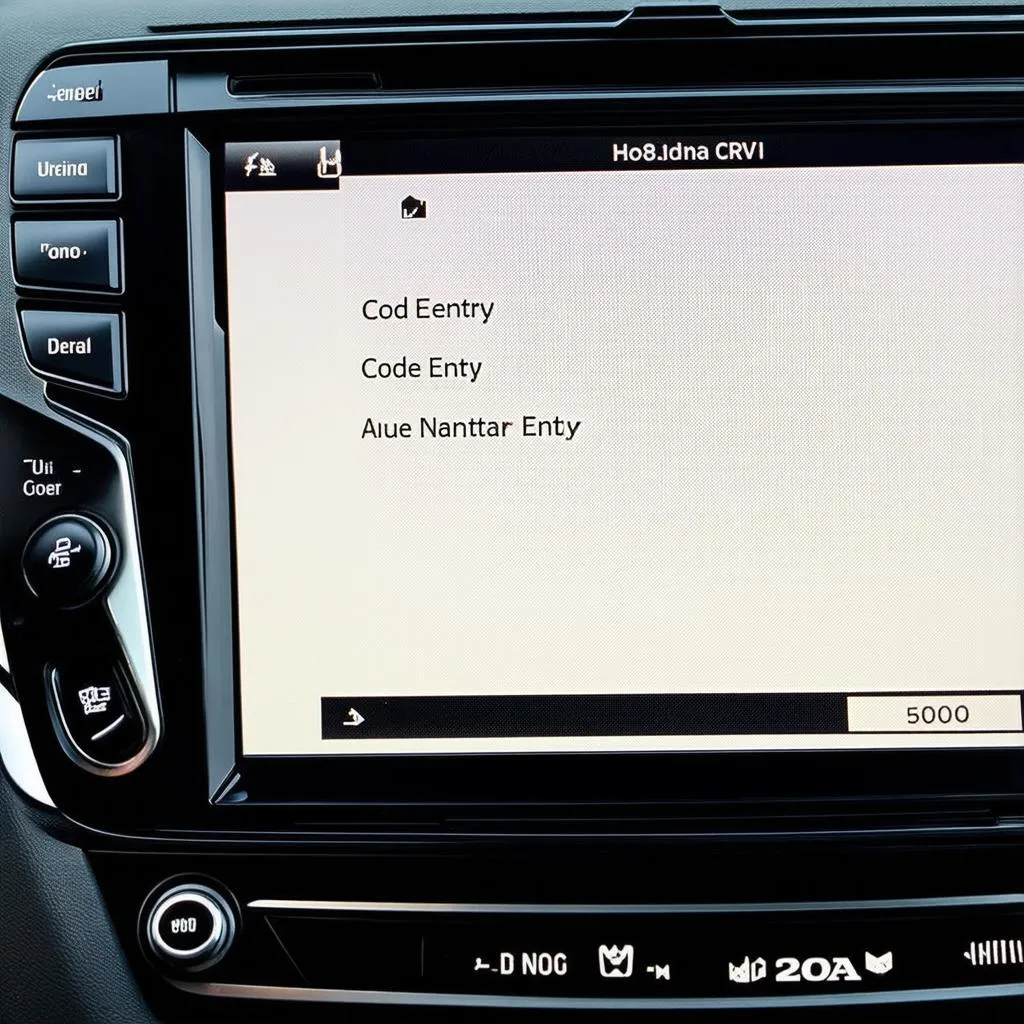 Honda CRV radio