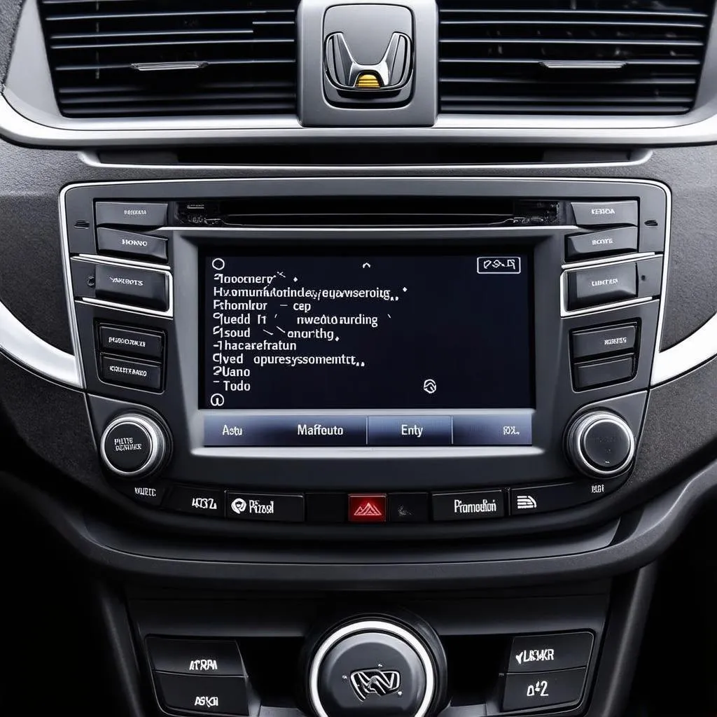 Honda CRV radio