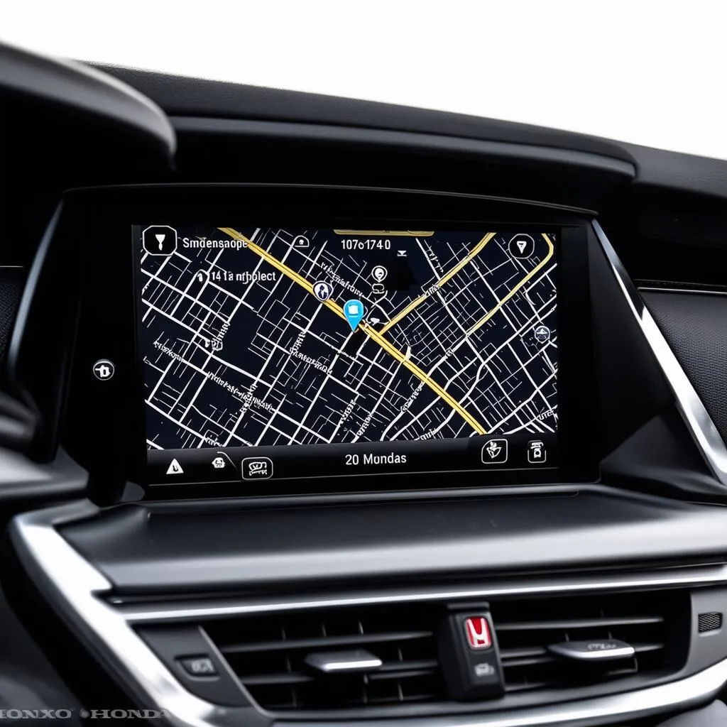 Honda Car Dashboard Navigation