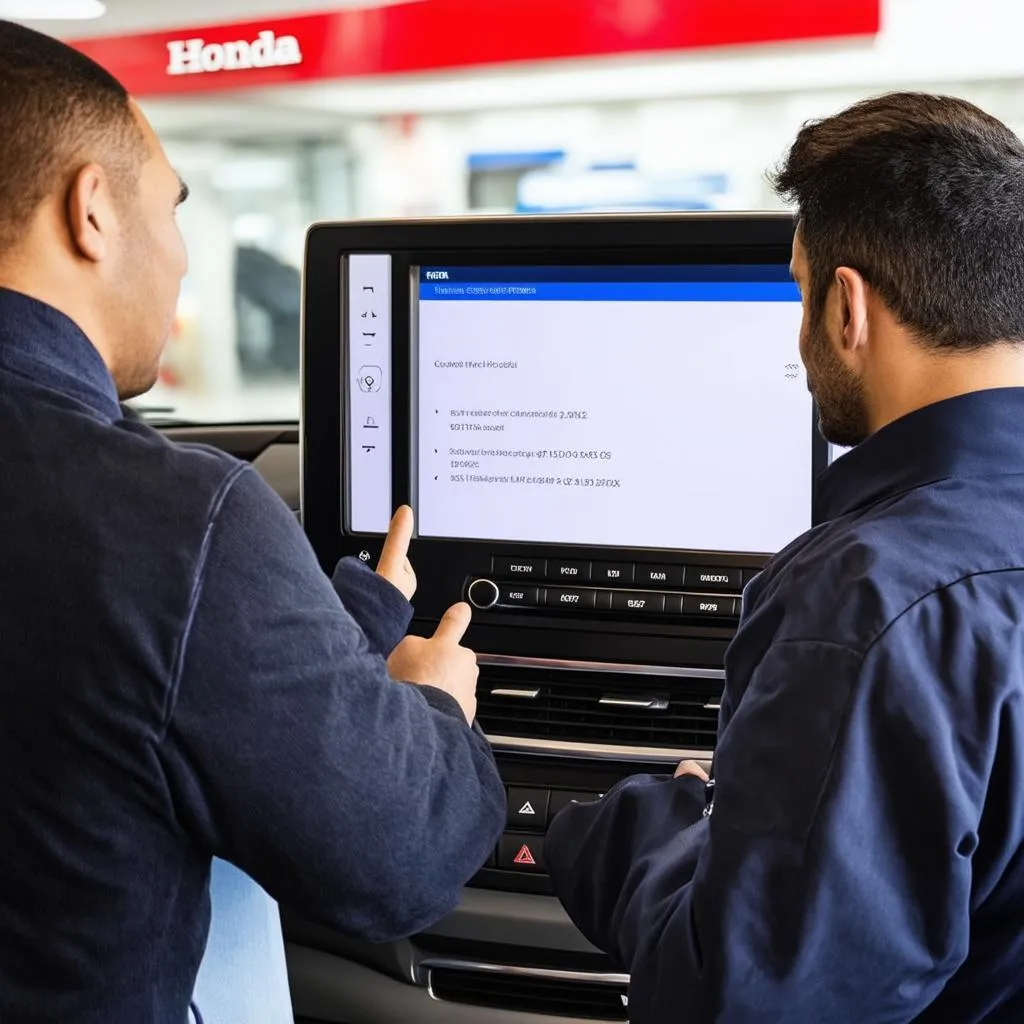 Service chez un concessionnaire Honda