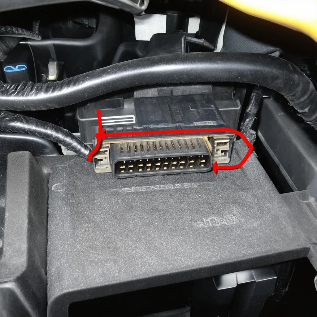 Honda Element 2004 OBD Connector Location