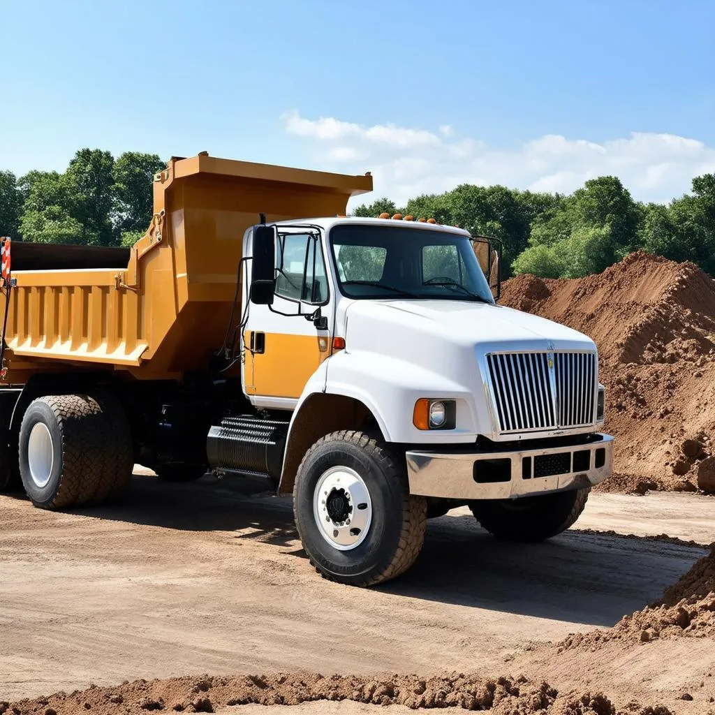 International 4700 T444E Dump Truck