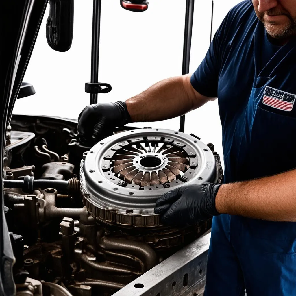 Inspection d'embrayage Kenworth W900