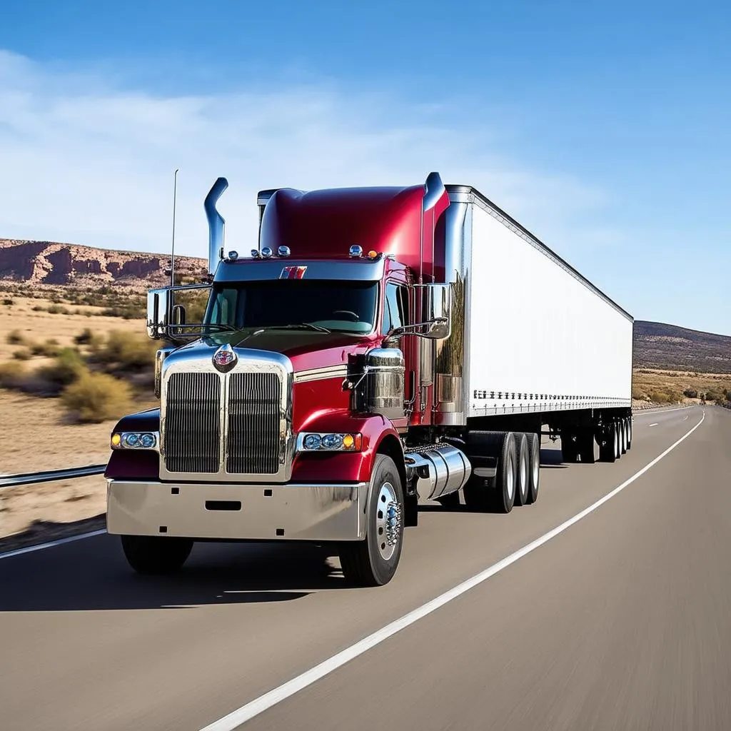 Kenworth W900 sur la route